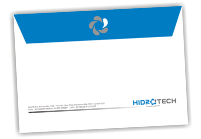 modelo de envelope horizontal